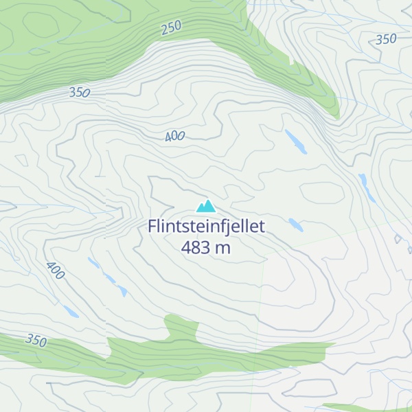 Map of Flintsteinfjellet