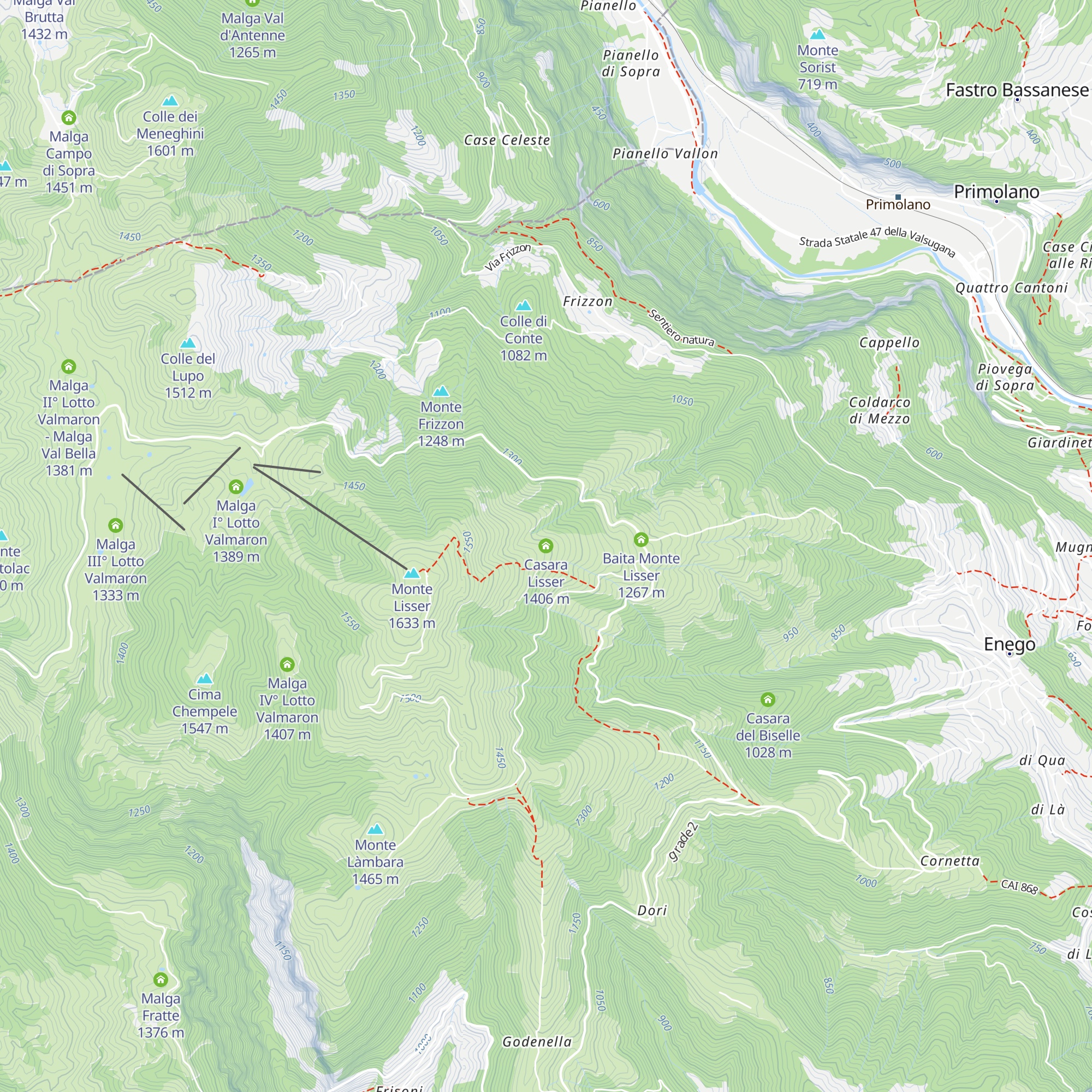 Casara Lisser map