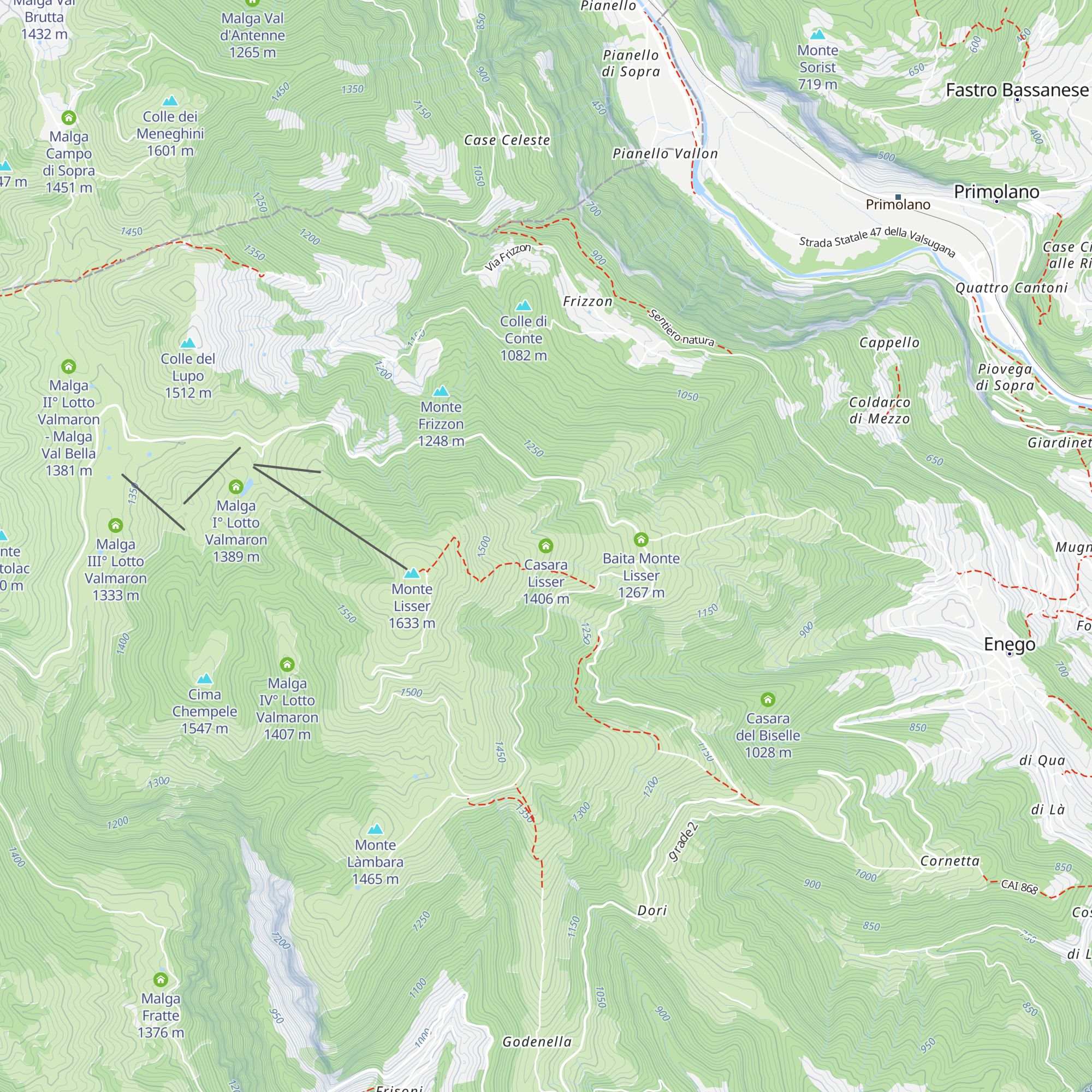 Casara Lisser map