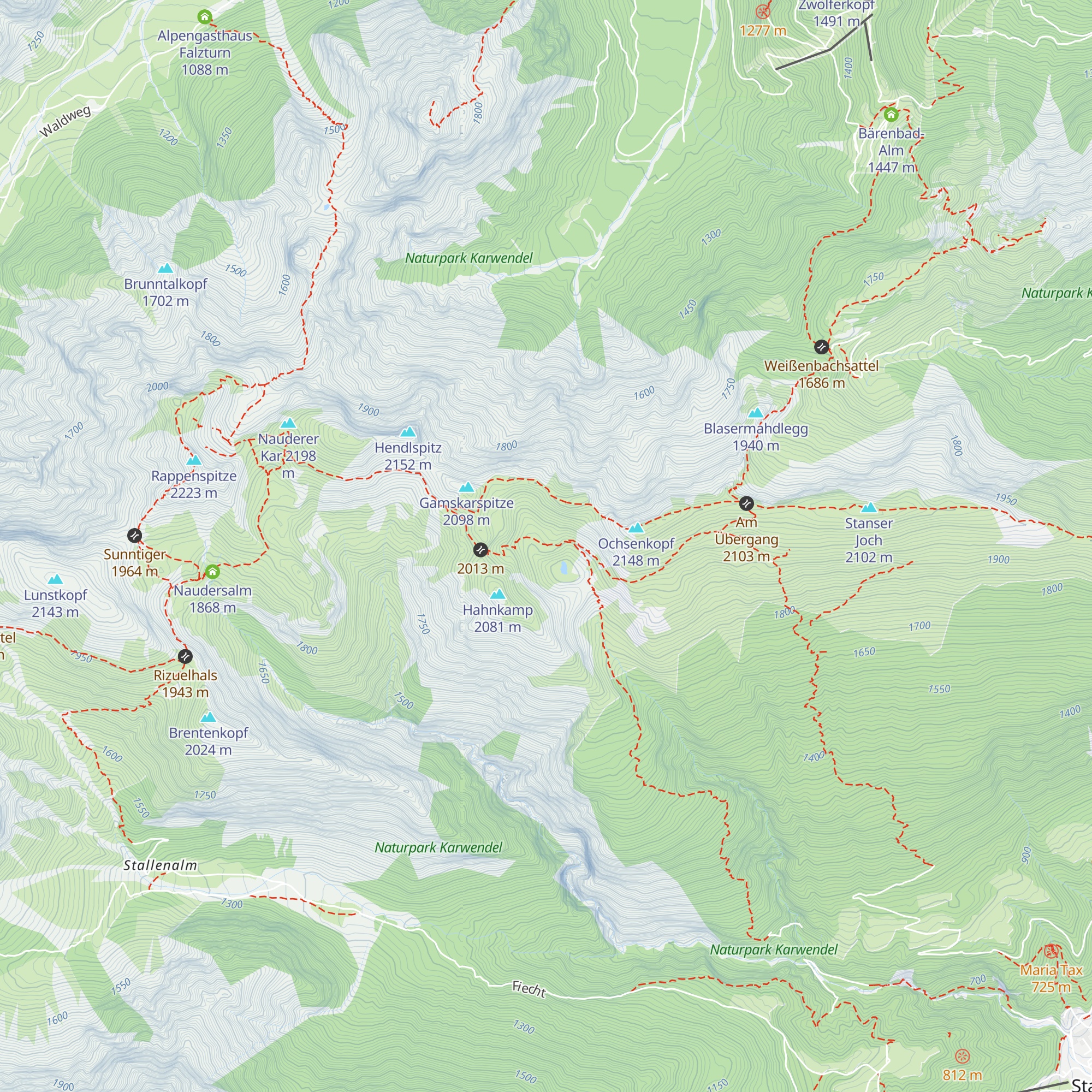 Ochsenkaralm map