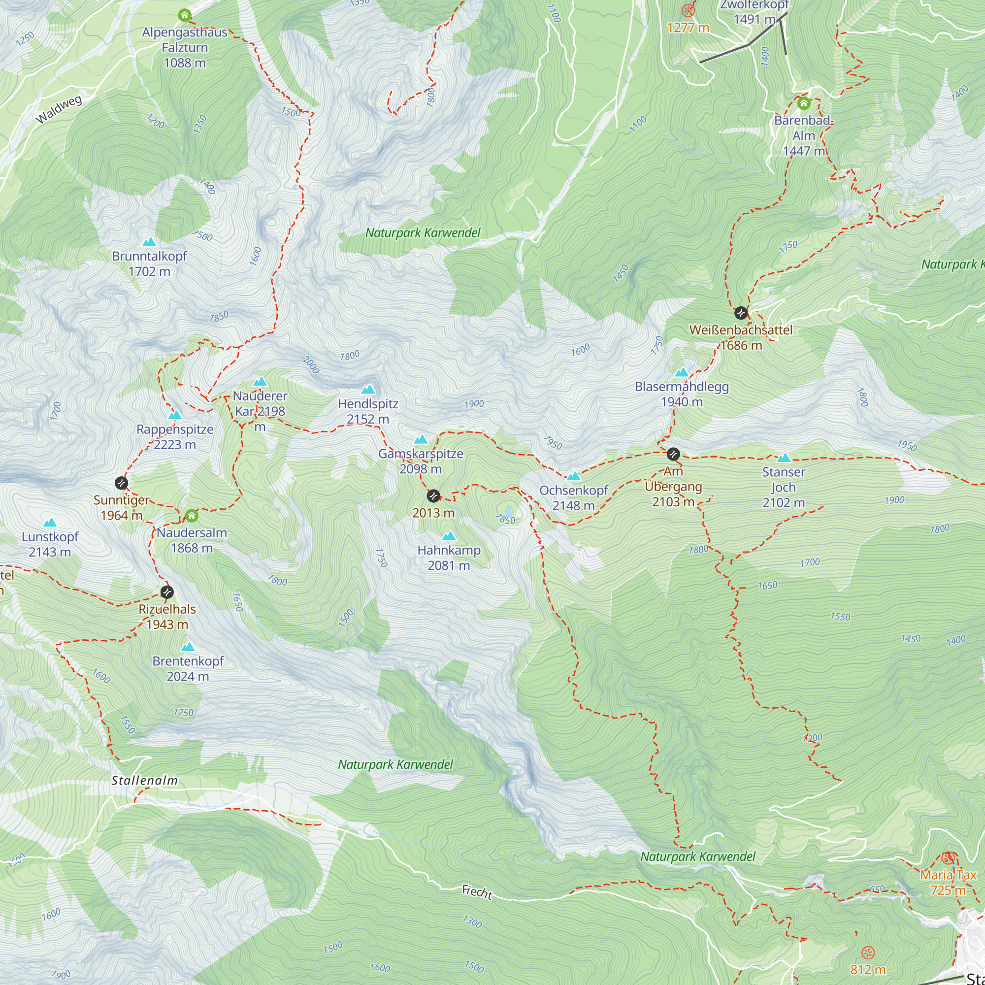 Ochsenkaralm map