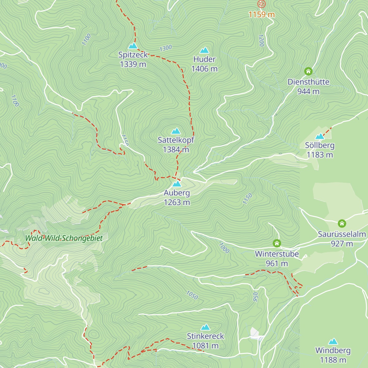Aueralm map