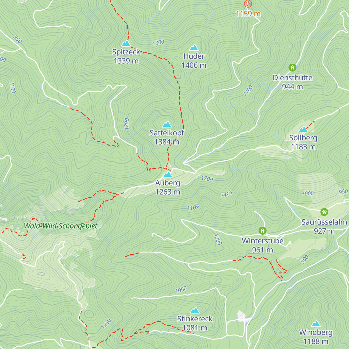 Aueralm map