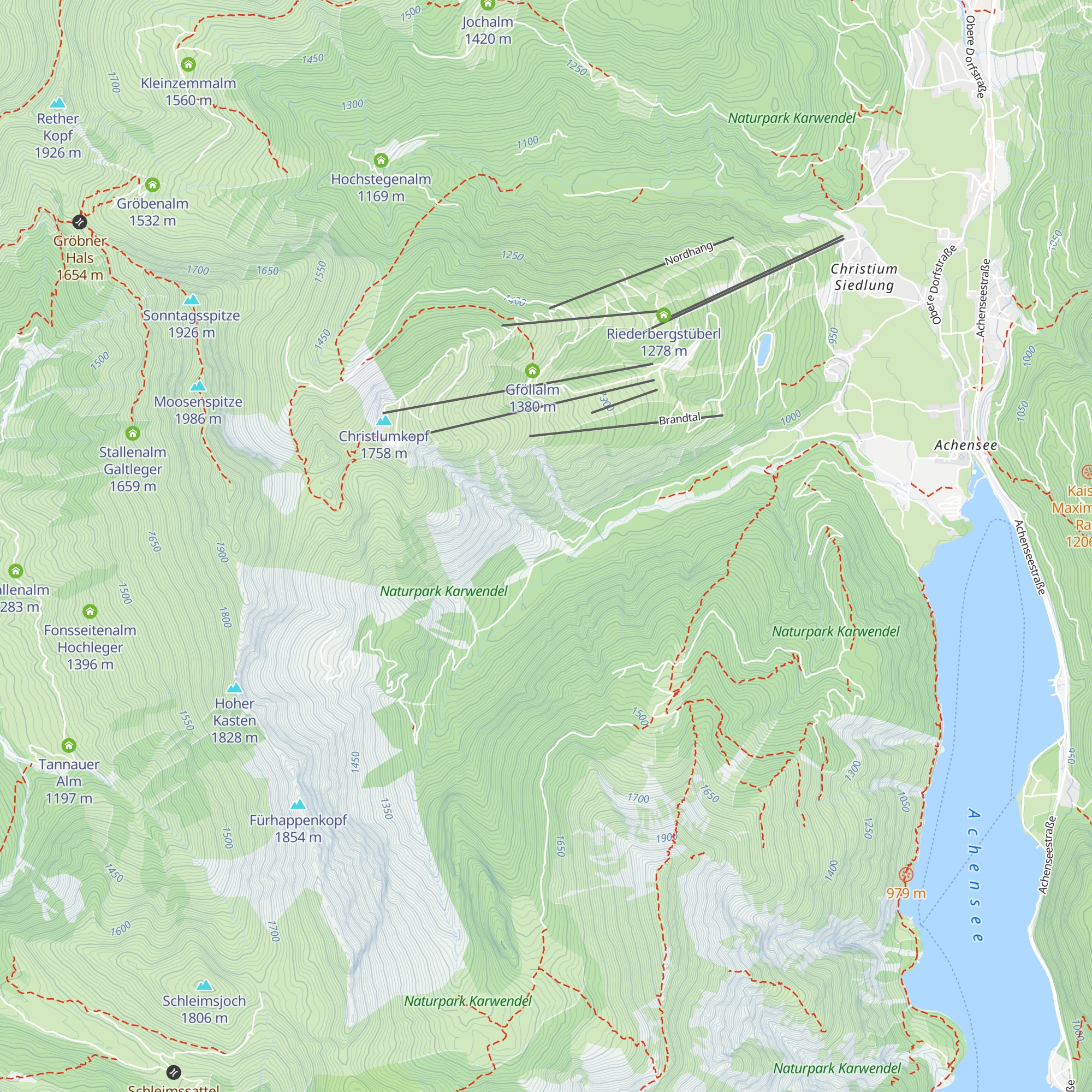 Gamslahner Hütte map