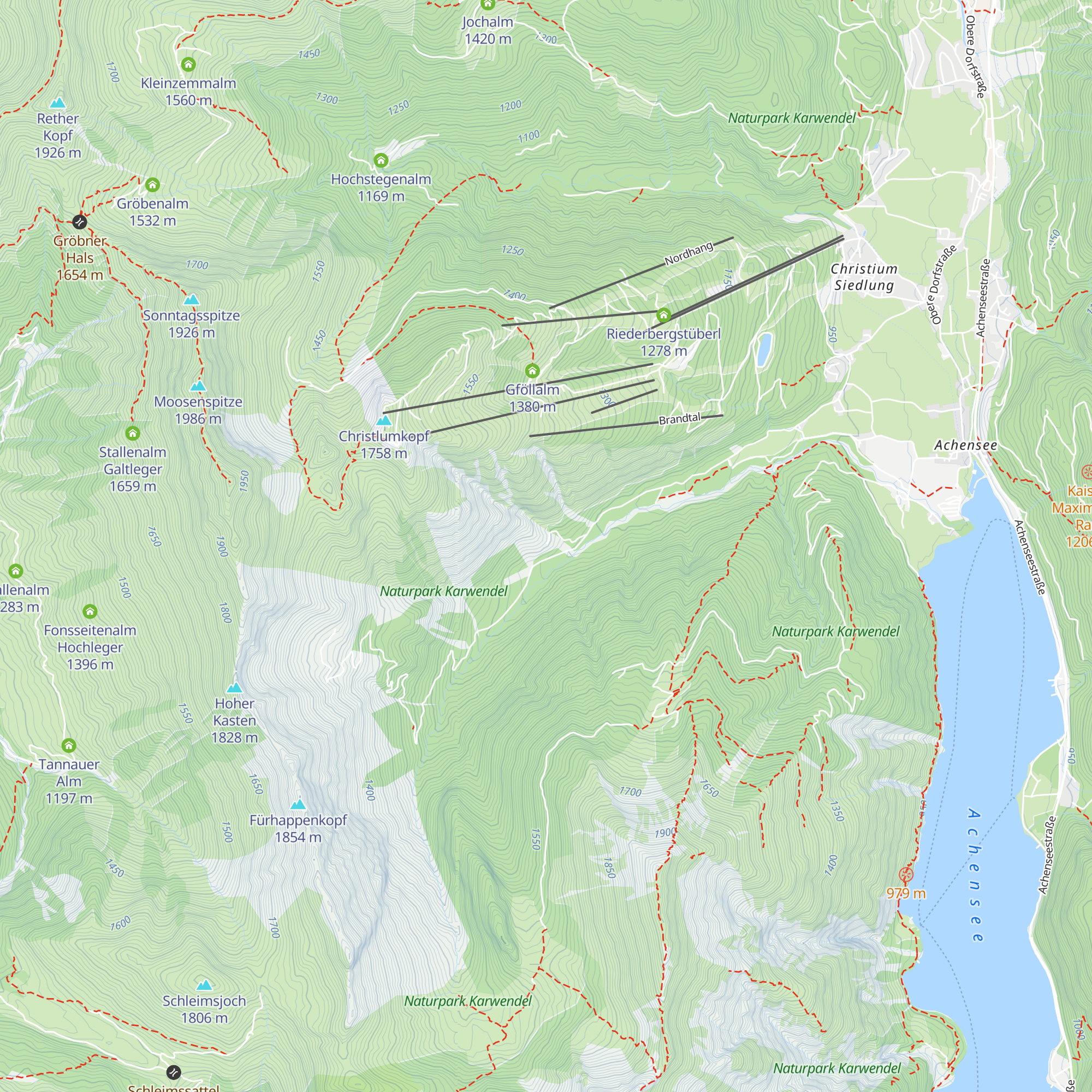 Gamslahner Hütte map