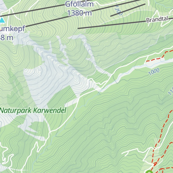 Map of Gamslahner Hütte