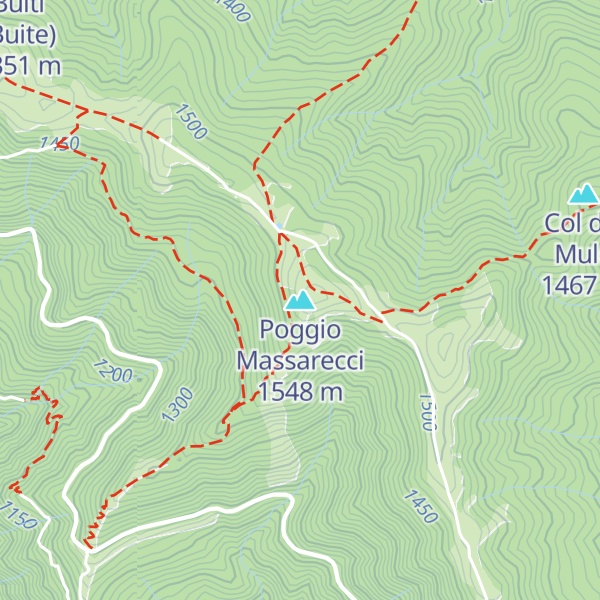 Map of Poggio Massarecci
