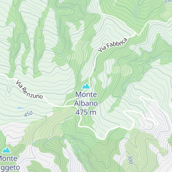 Map of Monte Albano