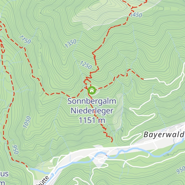 Map of Sonnberg-Alm Niederleger