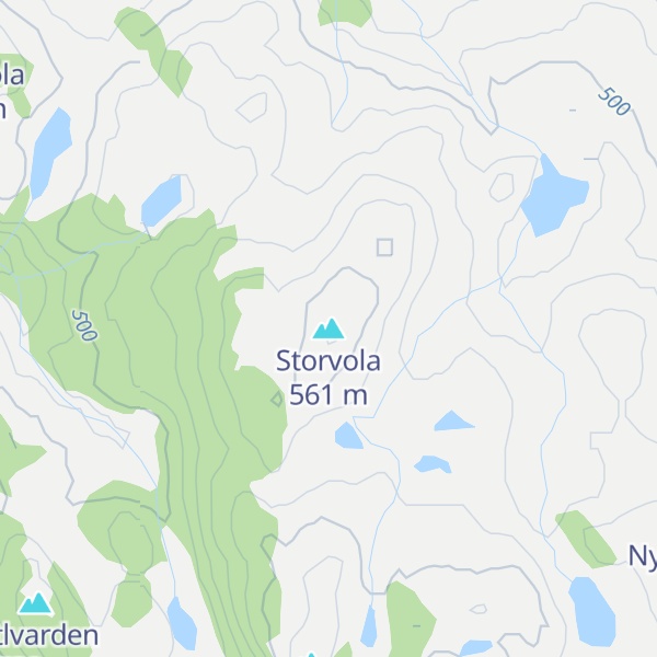 Map of Storvola