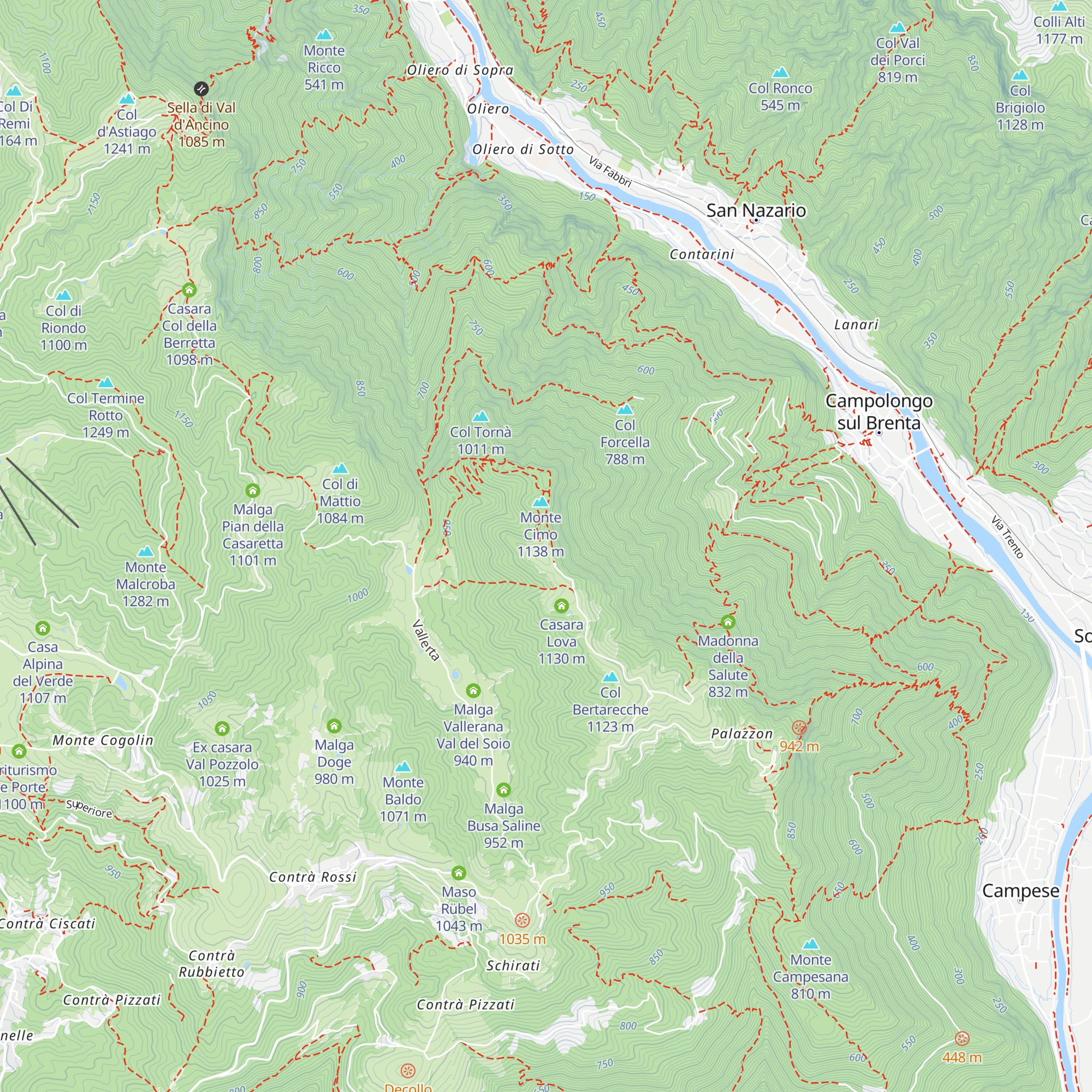 Casara Giarella map