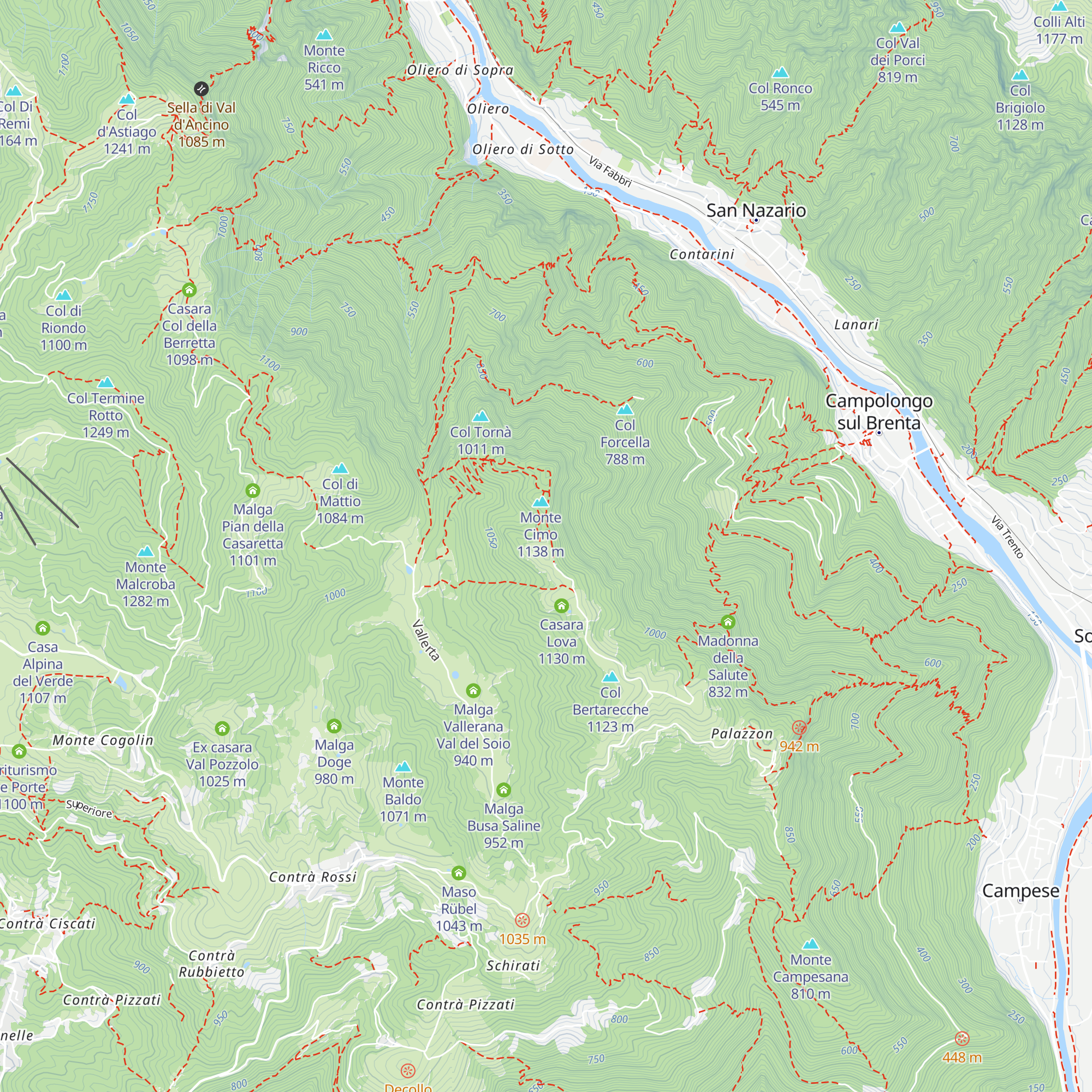 Casara Giarella map