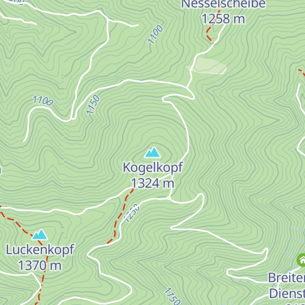Map of Kogelkopf