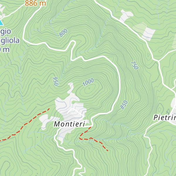 Map of Poggio Zoccolino