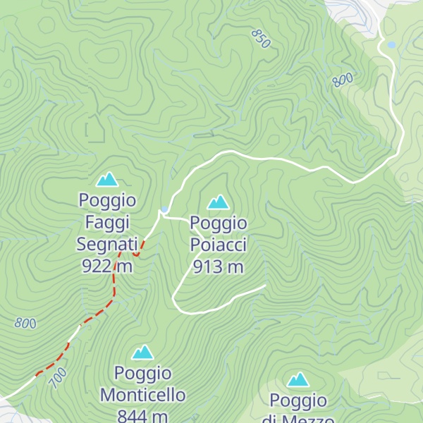 Map of Poggio Fiorentino