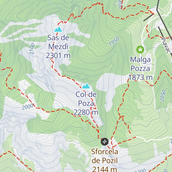 Map of Col de Poza
