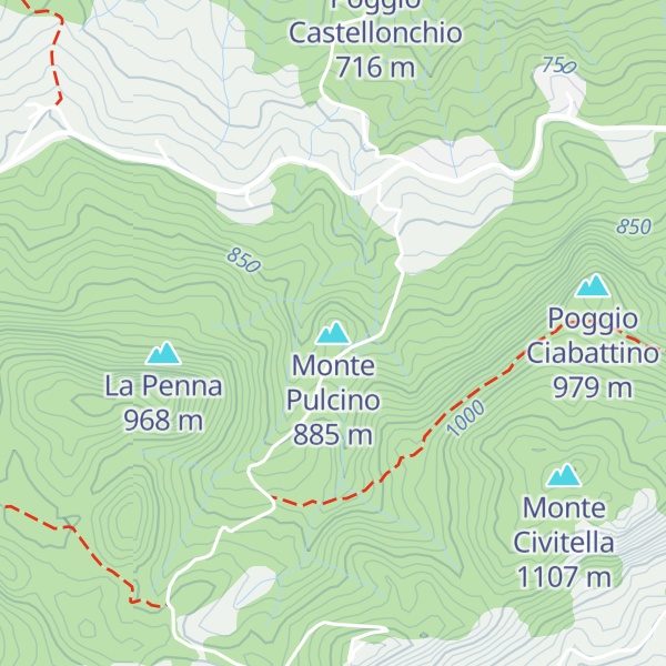 Map of Monte Pulcino