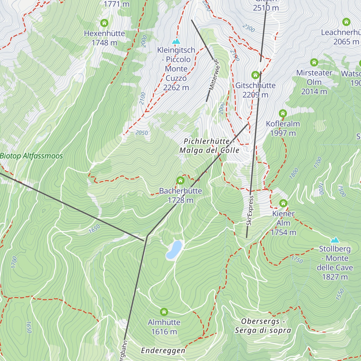 Bacherhütte map