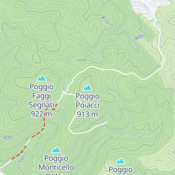 Map of Poggio Poiacci