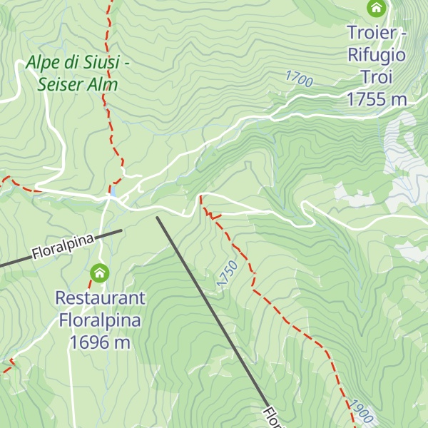 Map of Saltner Hütte - Malga Saltner