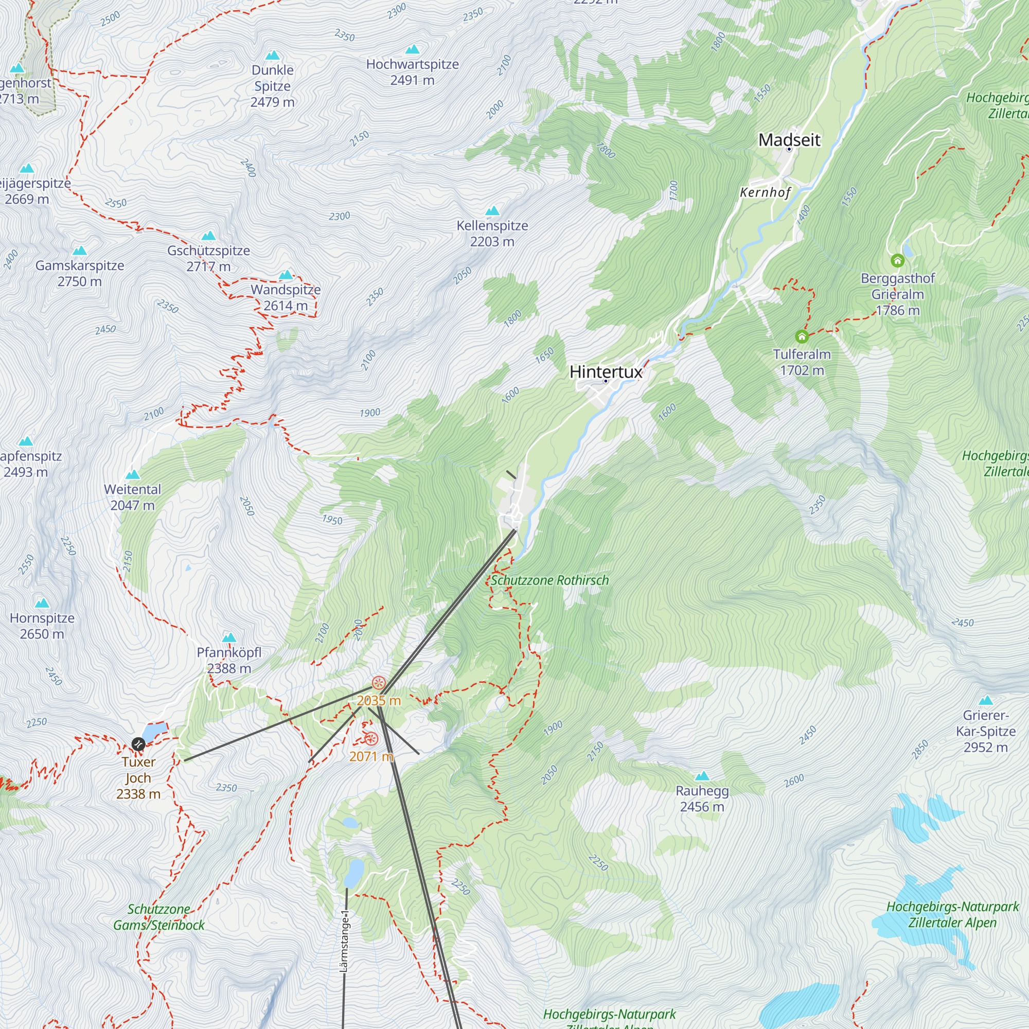 Hohenhaus Tenne map