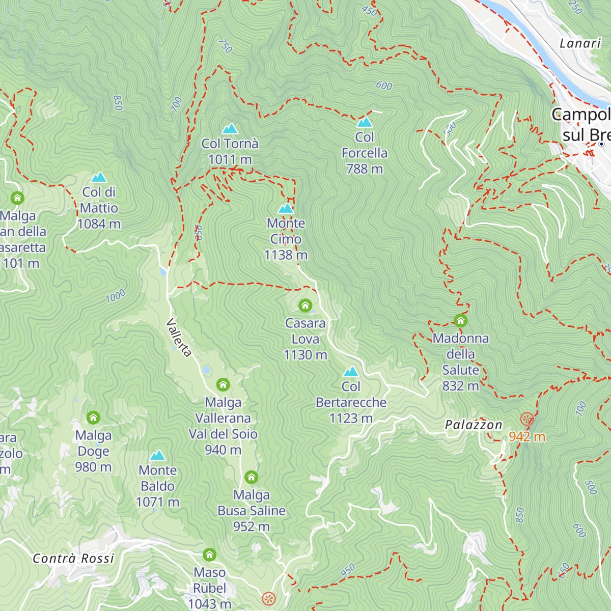 Casara Lova map