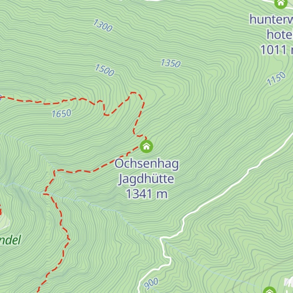 Map of Ochsenhag Jagdhütte