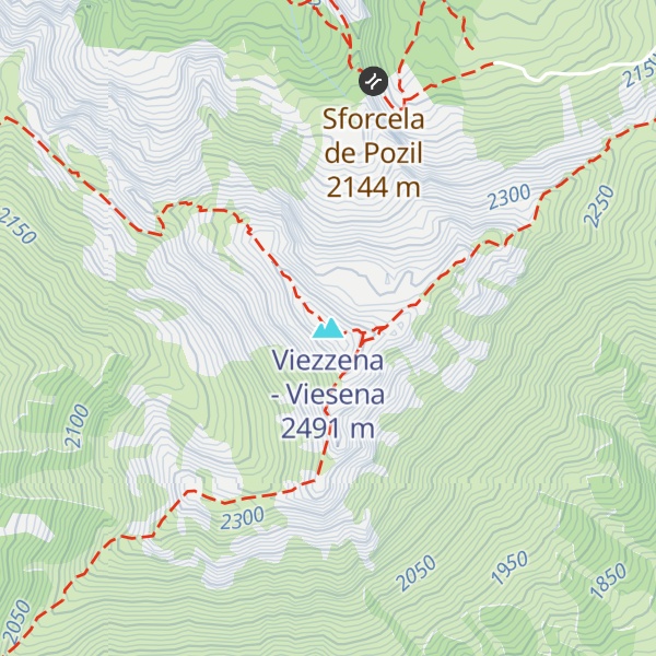 Map of Viezzena - Viesena