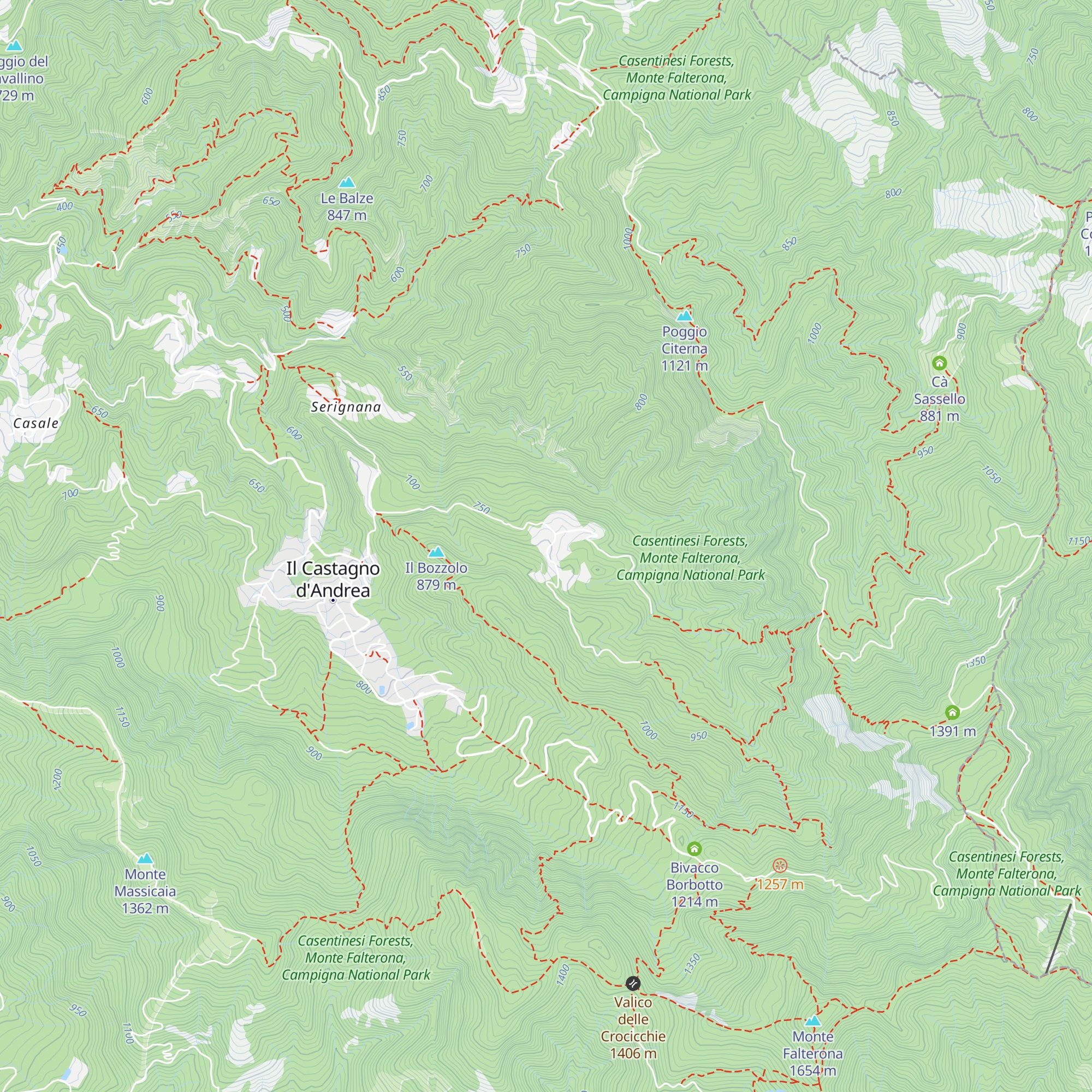 Rifugio Castellina map