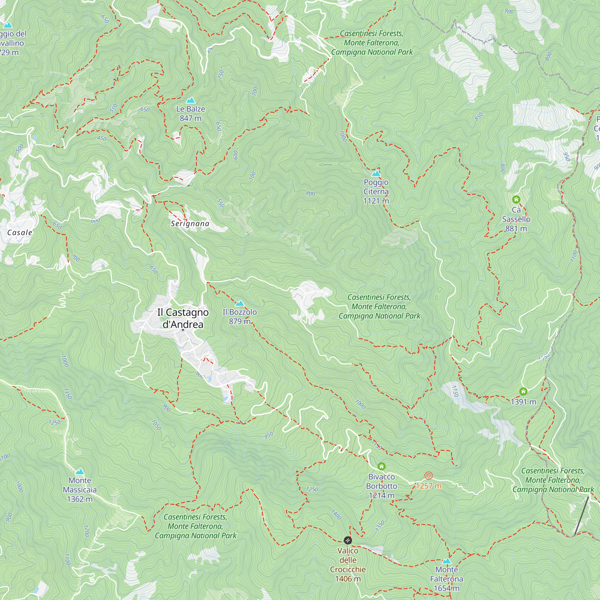 Rifugio Castellina map