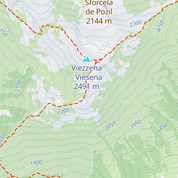 Map of Le Pezze - Caorina