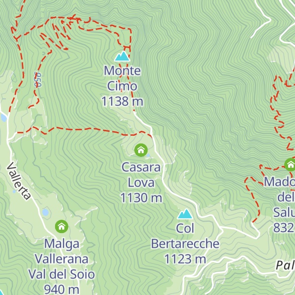 Map of Malga Cimo