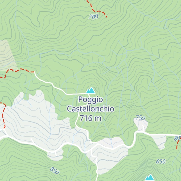 Map of Poggio Castellonchio