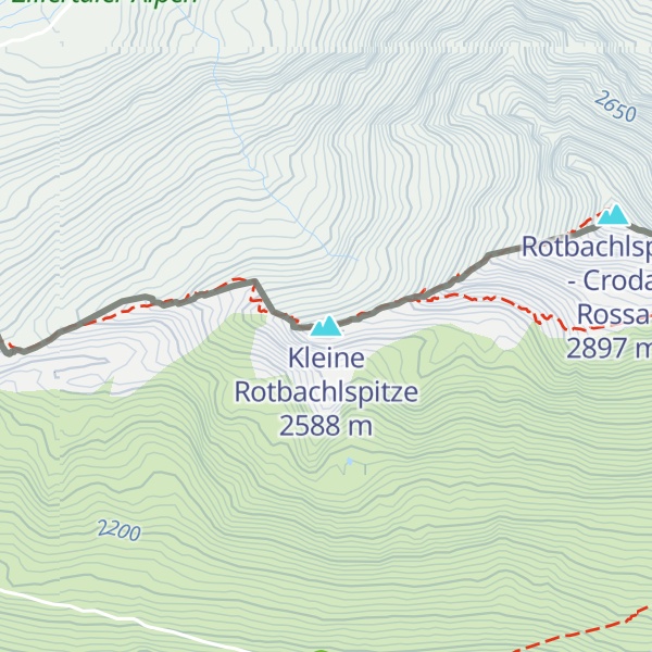 Map of Kleine Rotbachlspitze