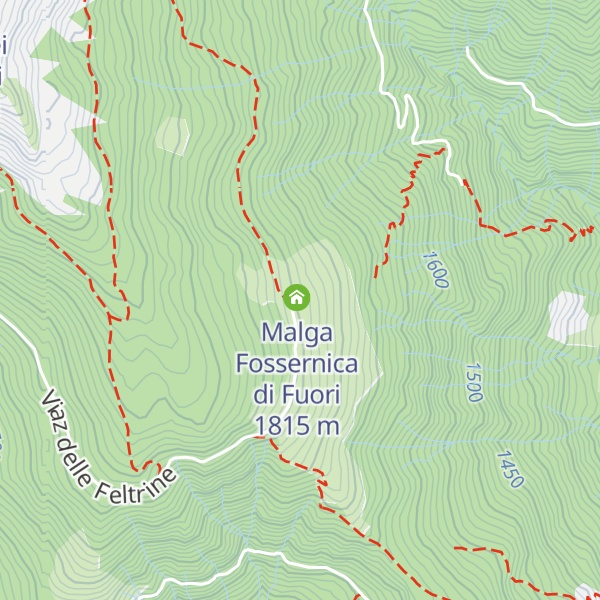 Map of Malga Fossèrnica di Fuori
