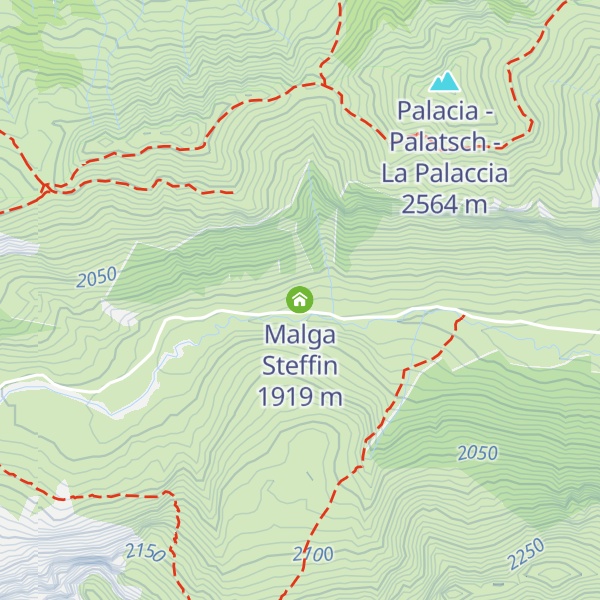 Map of Malga Steffin