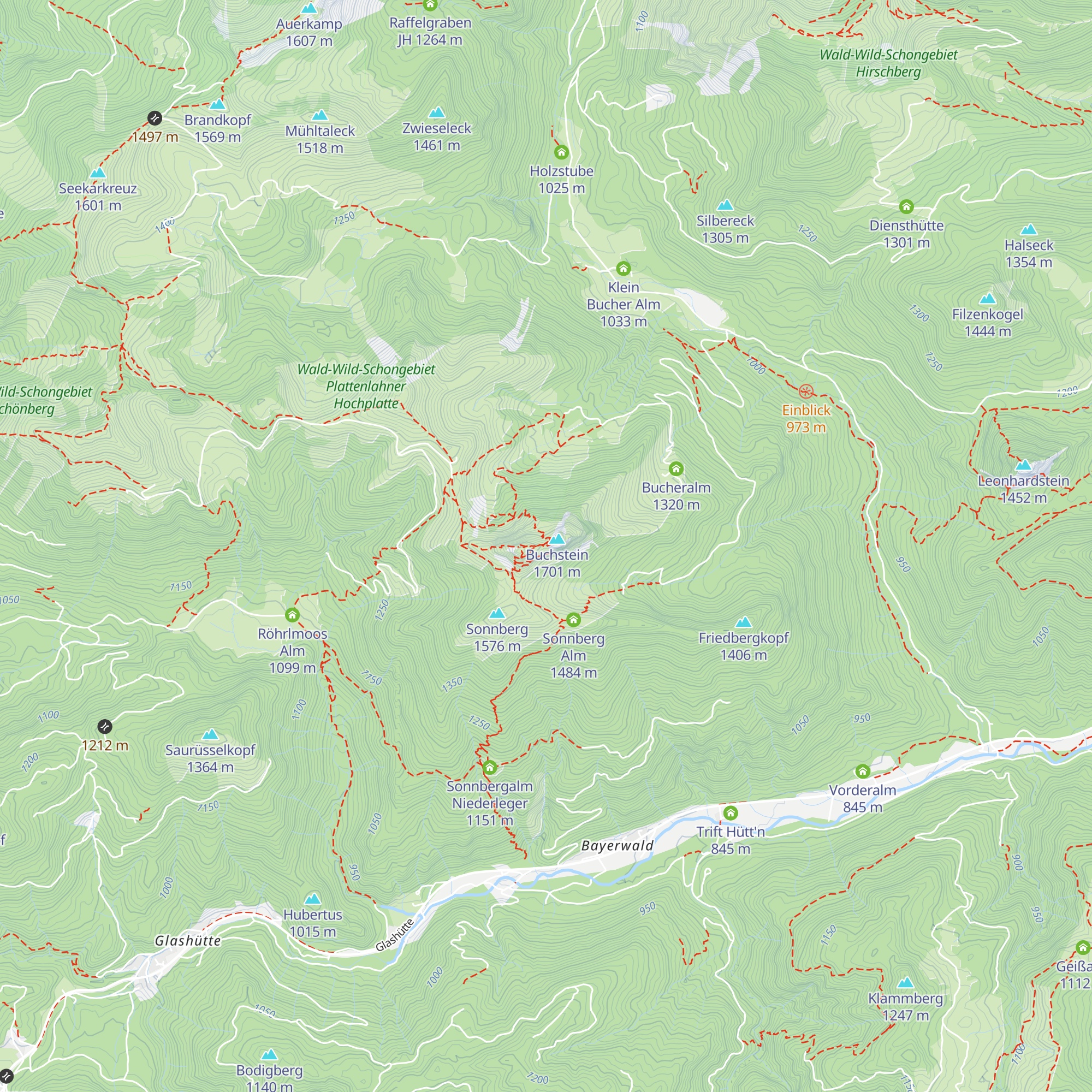 Tegernseer Hütte map