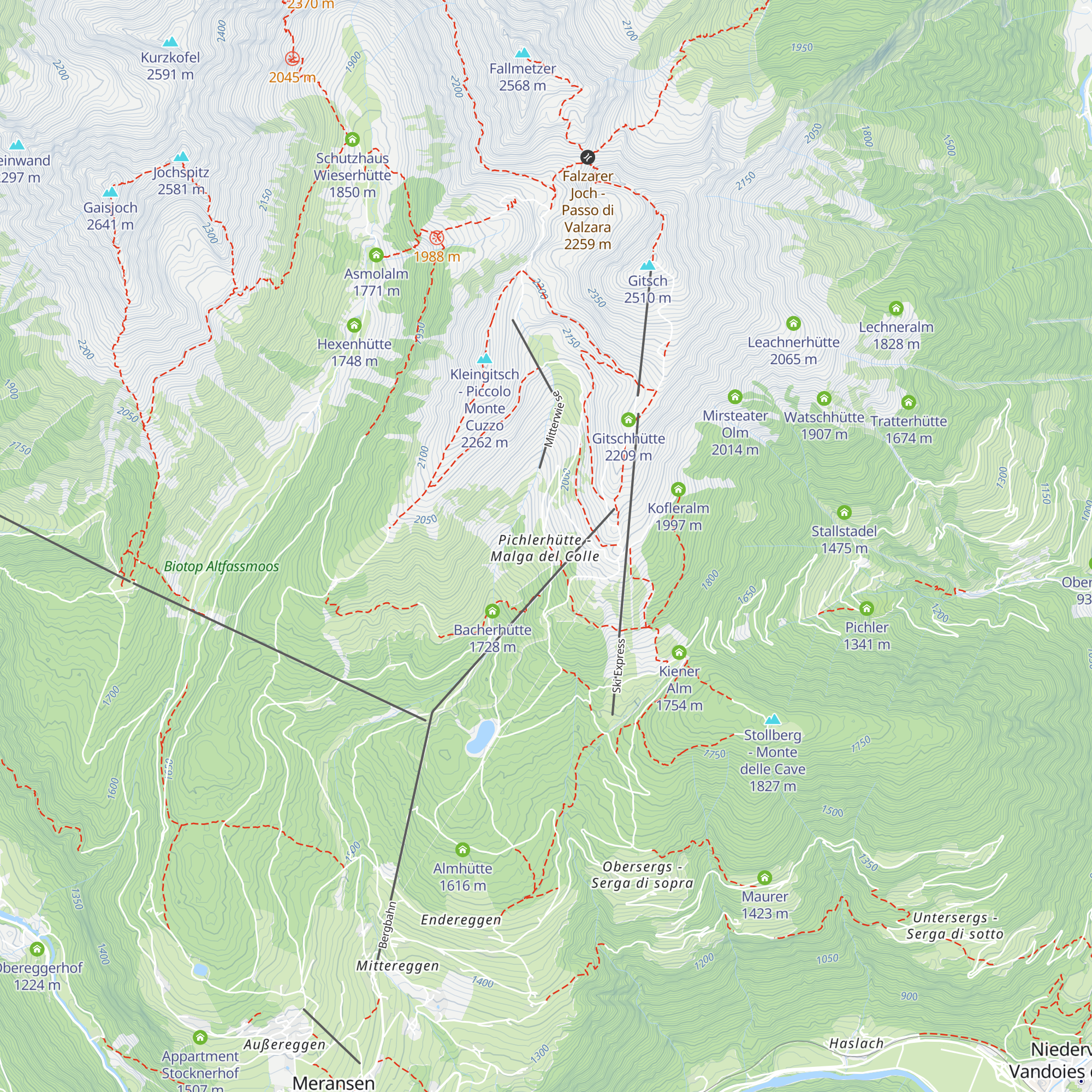 Pichlerhütte map