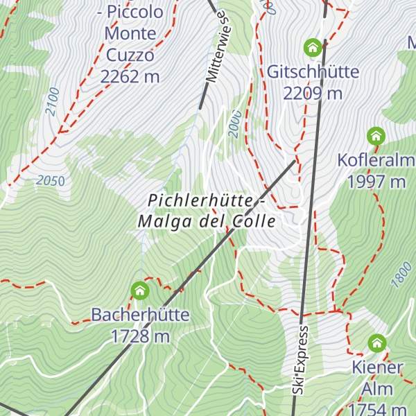Map of Pichlerhütte