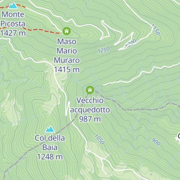 Map of Vecchio acquedotto