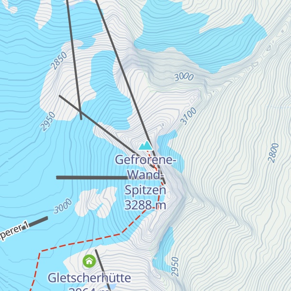 Map of Gefrorene-Wand-Spitzen