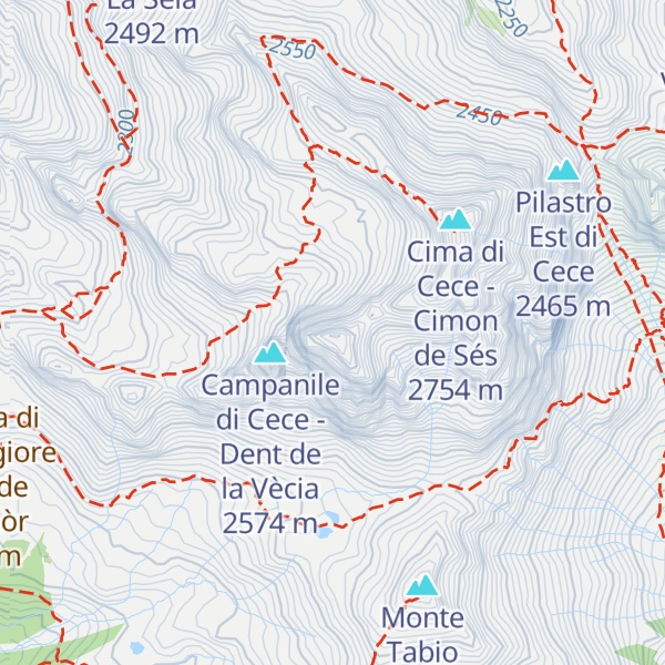 Map of Palòn di Cece