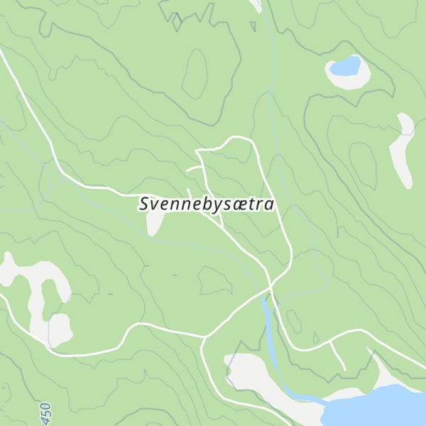 Map of Svennbysætra