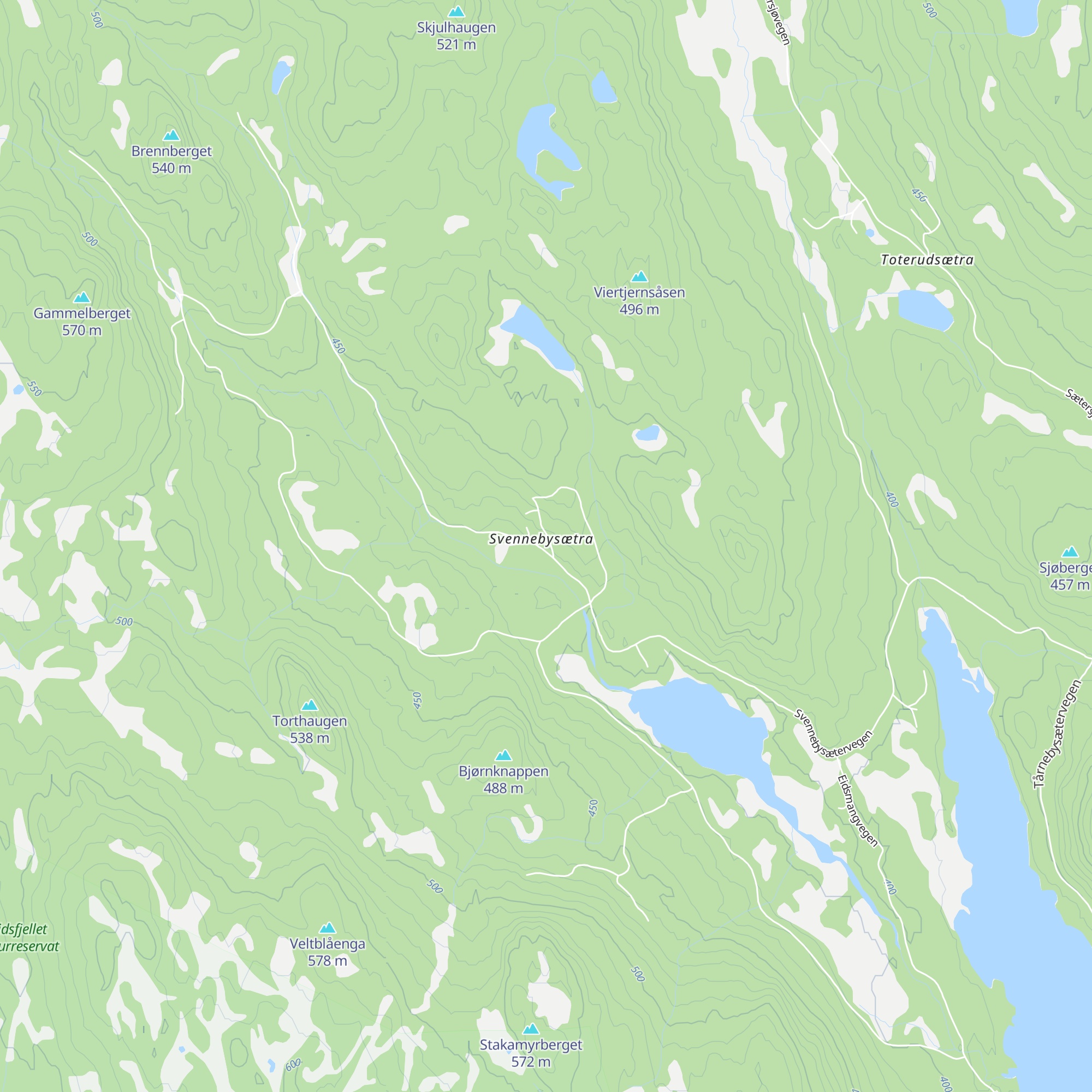 Svennbysætra map