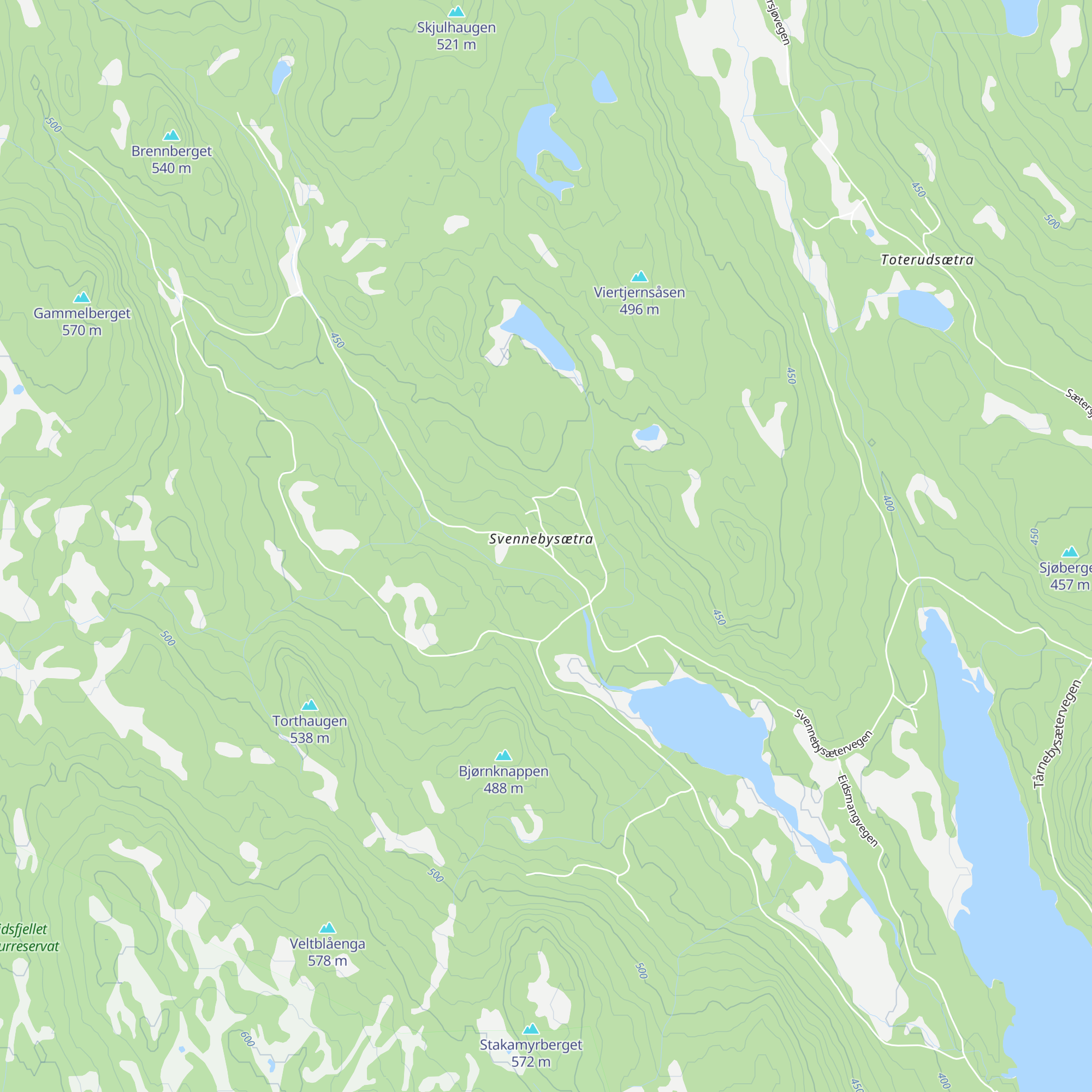 Svennbysætra map