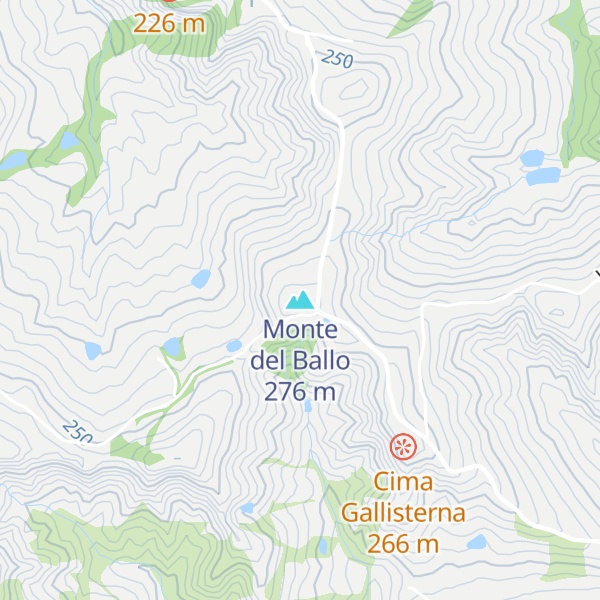 Map of Monte del Ballo