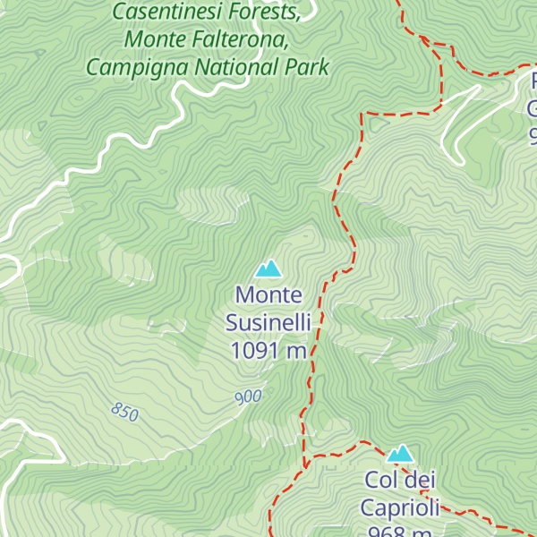 Map of Monte Susinelli