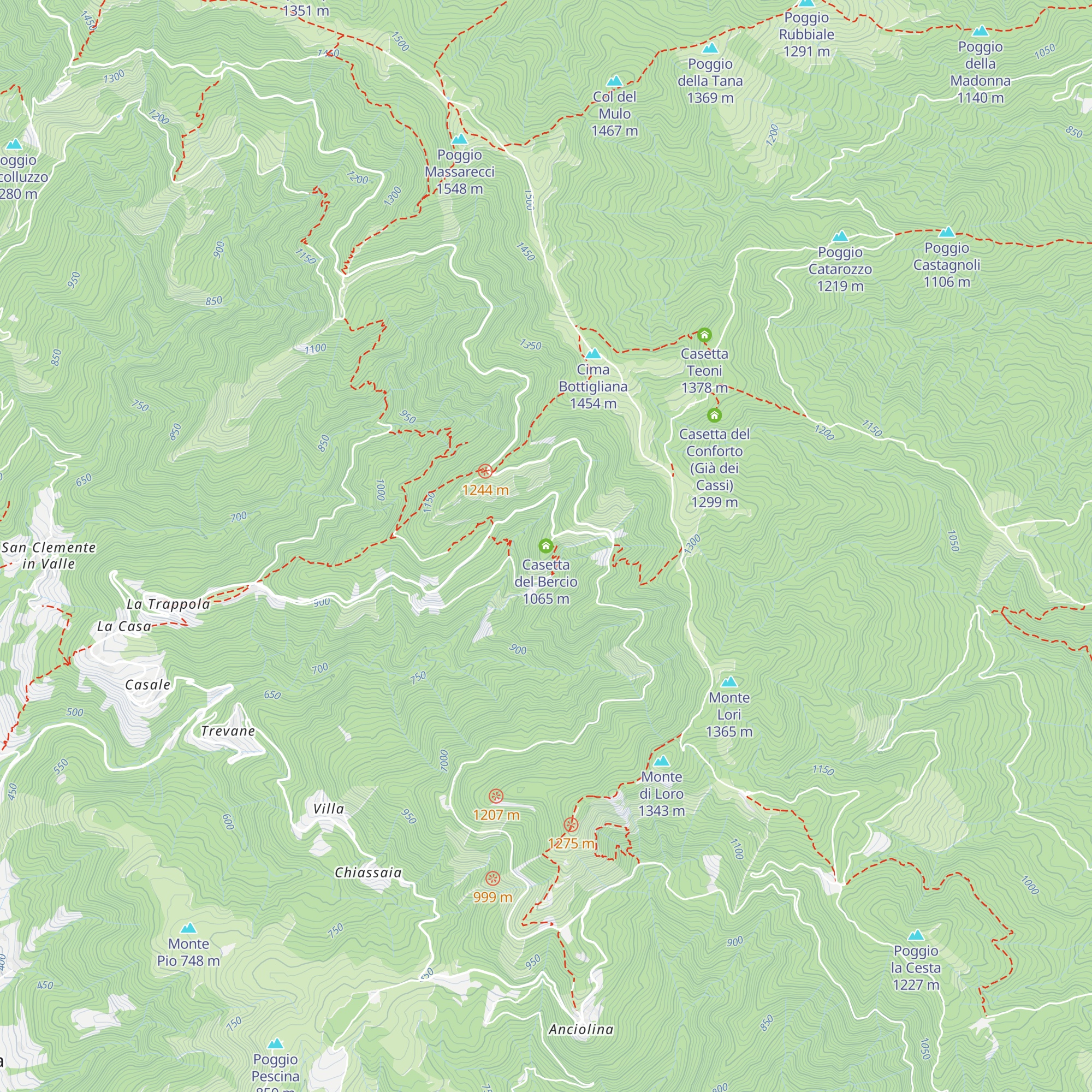 Casetta del Bercio map