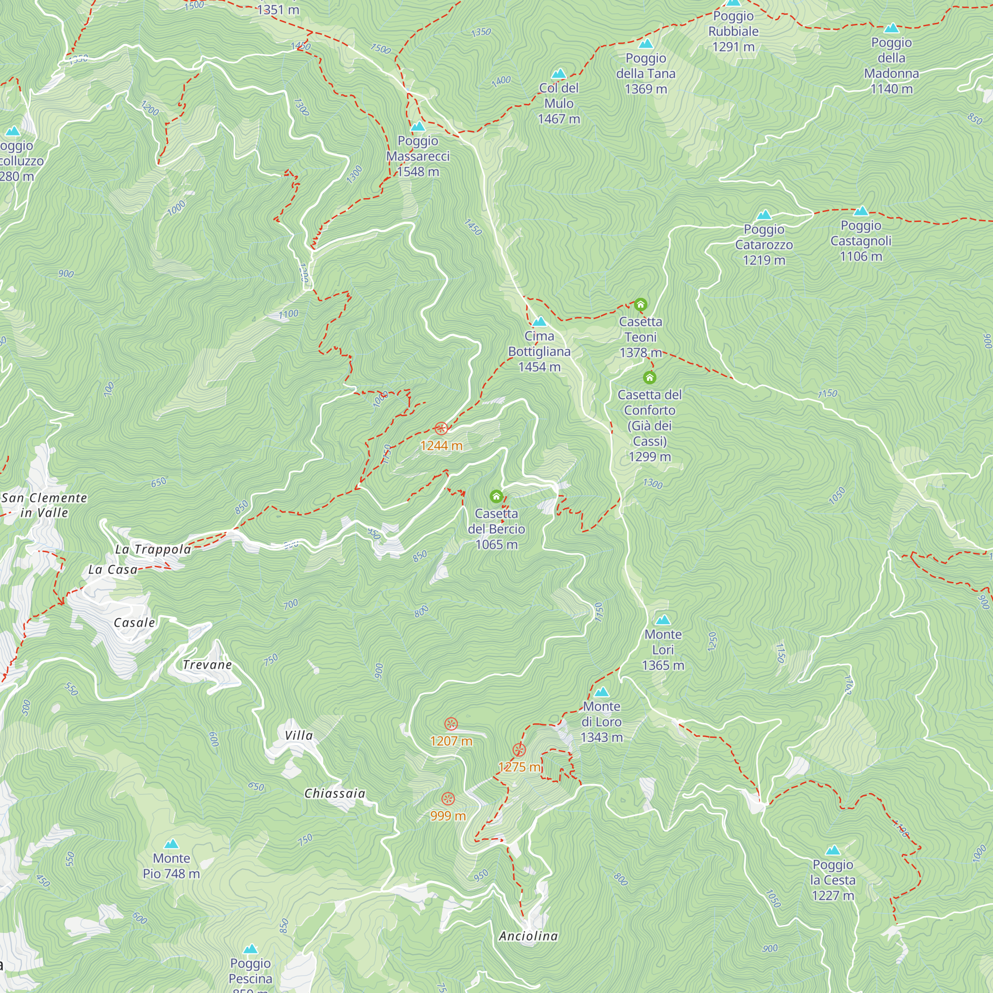 Casetta del Bercio map