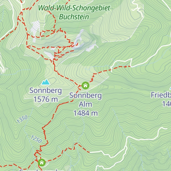 Map of Sonnberg Alm